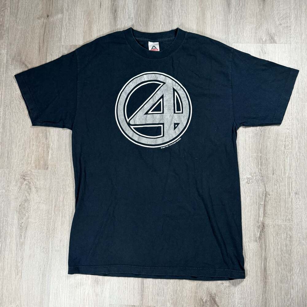 Vintage 2007 Fantastic Four Marvel Movie Promo T-Shirt Large